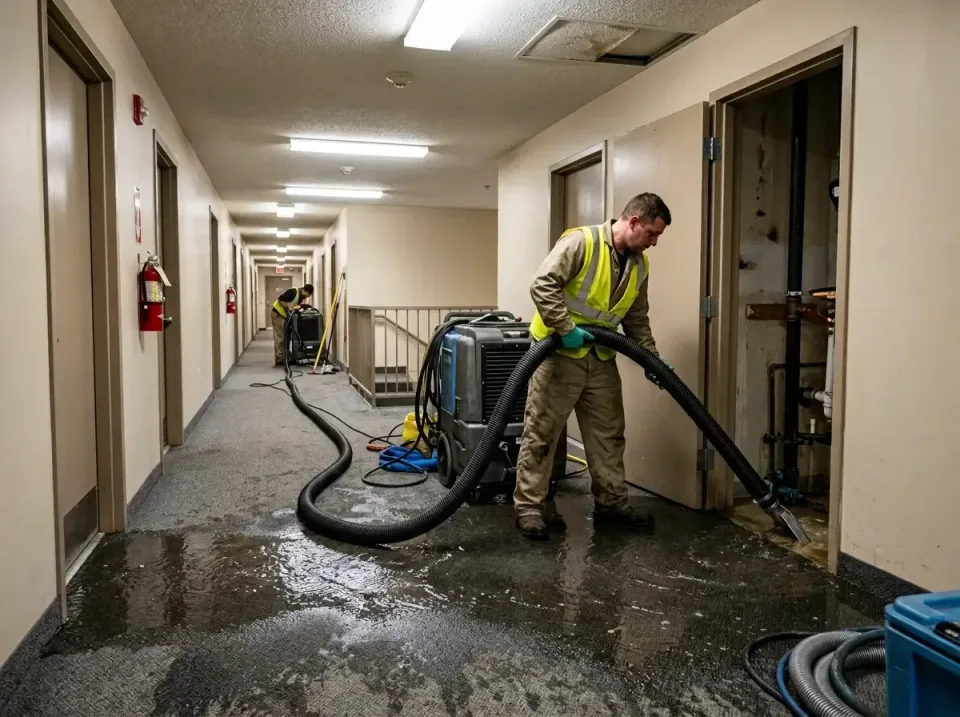 multi-unit-apartment-hallway-f-005 — frequently asked questions, Emergency Burst Pipe Water Extraction & Removal in Sutter C…